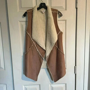 LulaRoe Size Small Brown Sherpa Vest